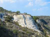 Stone frozen waterfalls!