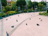 泰國曼谷市中心湄南河畔唐人街著名環島噴泉⛲公園景點：22 July Roundabout，適合打卡拍照📸親子遊