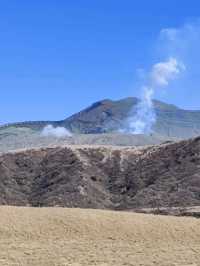 金黃草地的草千里之濱(阿蘇火山)