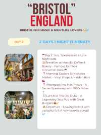 Bristol itinerary 