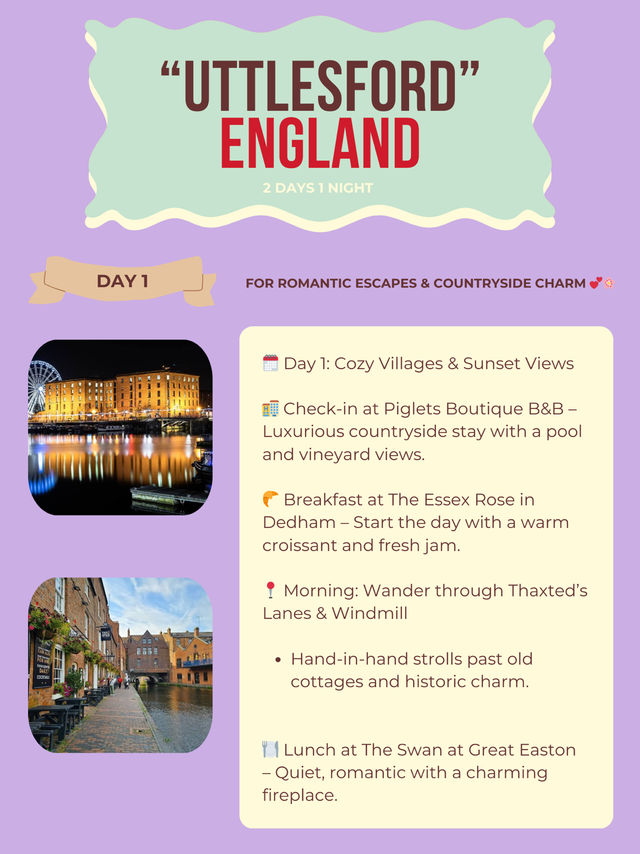 Uttlesford itinerary 🧳🎧