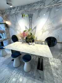 Marble walls, velvet vibes, and heavenly