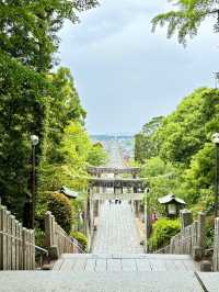 【福岡県】高台から参道と海が望める宮地嶽神社！
