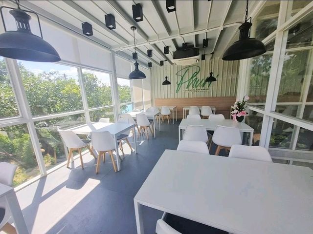 phuri cafe bowin ธีมเหมือนเป็นป่ากลางเมือง