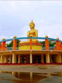 มาชมความงดงามของเจดีย์กลางน้ำที่วัดไผ่ล้อมกัน
