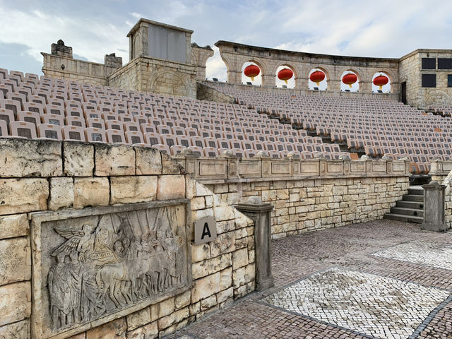 澳門🇲🇴漁人碼頭羅馬劇場🎭仿古建築