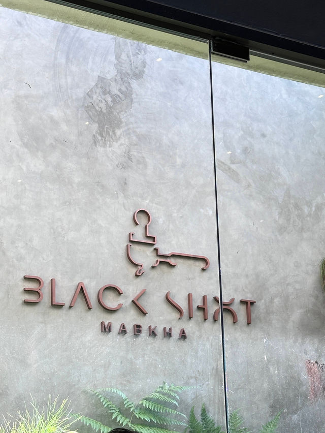 ร้านกาแฟ Black shot @มาบข่า ระยอง