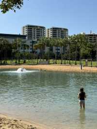 【オーストラリア・ダーウィン】都会のオアシスでくつろぐ「Artificial and Public Beach」🏖️🌞