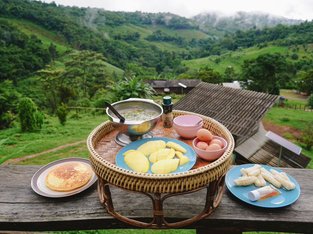 แม่จอกเดอกว่าฉ่าโอมสเตย์ อ.แม่แตง จ.เชียงใหม่