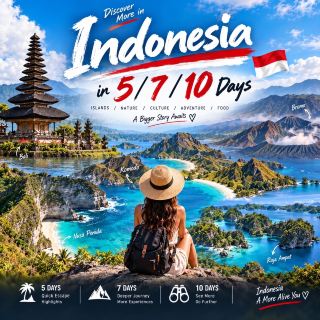 🗺️ Indonesia in 5 / 7 / 10 Days 🇮🇩