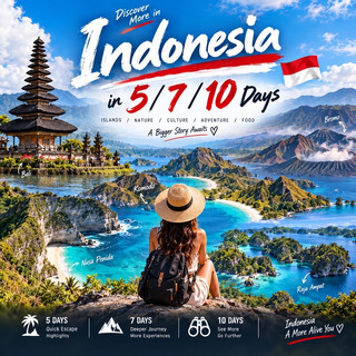 🗺️ Indonesia in 5 / 7 / 10 Days 🇮🇩