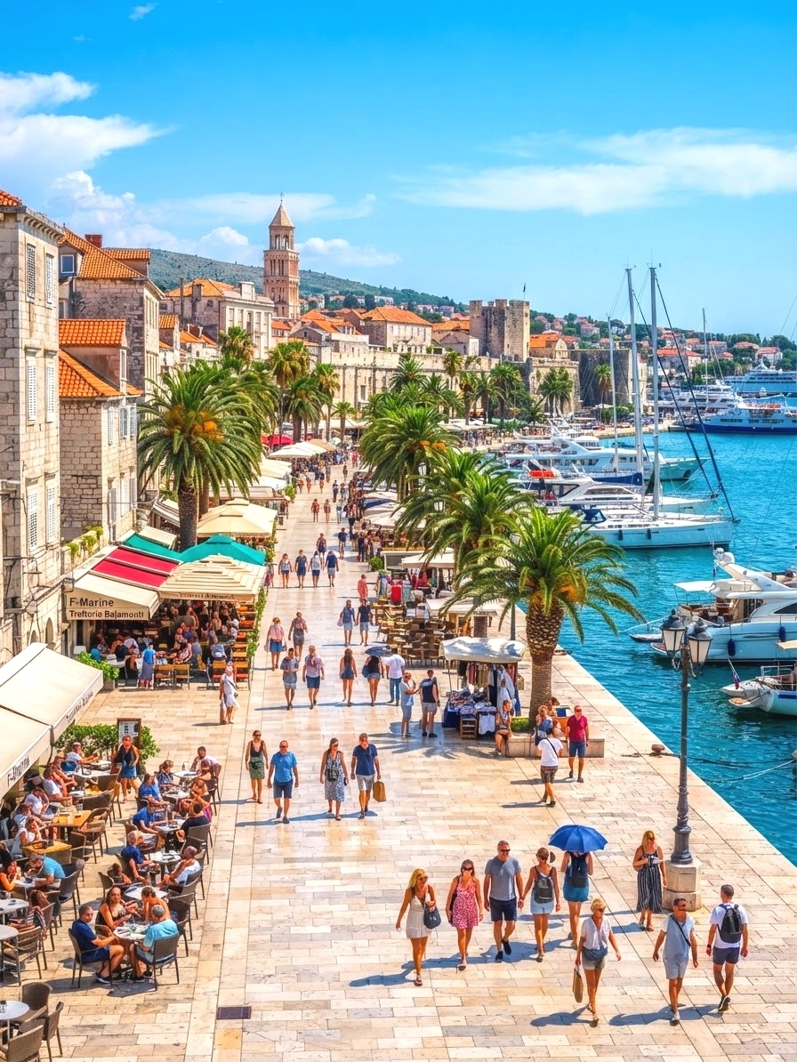 Split city highlights: monuments x waterfront + island hopping sea view

Split is located on the Adriatic coast of Croatia. As a downtown landmark, Diocletian’s Palace blends Roman monuments, alley arts, and modern life, while strolling along the Riva Waterfront Boulevard offers a laid-back seaside atmosphere. The most attractive must be the island hopping tour - the blue sea of ​​jelly on Hvar Island is so healing!

🗓️ Trip Arrangement Recommendation:
Day 1: Morning direct entry into Diocletian Palace (Address: 21000, Grad, Split, Croatia, open all day, ticket 101.0), recommended tour or self-guided tour through various tunnels, royal palace ruins, basement, especially recommended to cross the palace gate behind the ancient streets, new scenery at every corner. Then proceed to Riva Waterfront Avenue, where coffee shops are lined along the coast, beautiful at dusk, you can sit down Chill a Chill for a cup of coffee.

Day 2: Island hopping to visit Hvar Island, it is recommended to book your boat tickets in advance, there will be more options for morning departures. The island of Hvar is one of the most beautiful islands in the Adriatic Sea, with its jelly blue waters and insanely transparent in the sun, you can rest on the seaside beach after disembarking, rent a bike around the island, or soak in the sun directly from the shore. Remember to take a picture of the blue jelly sea!

💡Practical Tips:
1. There are signs at the entrance to Diocletian Palace, but the route within the monument is more complicated.
2. There are many souvenir shops near the palace, specializing in olive oil, honey and local soap.
3. Riva Waterfront Boulevard has a great atmosphere at night and is recommended to visit after dusk, with live music and food stalls.
4. Island hopping ferry tickets are recommended to be purchased one day in advance, peak season is usually more crowded in the morning, earlier to the pier can avoid the crowds.
5. The weather is nice on Hvar Island, remember to bring sunscreen, swimsuit essentials, no dedicated lockers on the shore, remember to carry valuables with you.

⚠️ Notes:
· The ground is not flat in the historic area, shoes must be comfortable to wear, slippers/heels are not recommended.
· Island activities sometimes encounter wind and waves, boat schedules may be Delayed, pay attention to the weather forecast.
· Some places in the palace area charge a fee to visit, you can plan the highlights you want to see, not all of them require admission.

Summary: Split's attraction arrangement is both rich and relaxed, monuments + sea views + island hopping triple enjoyment, urban tour and out-of-island activities balanced well, there is viewing, there is Chill, there is water play!

Topic:
#Split monuments #Adriatic island hopping #Diocletian Palace #Hvar Island sea view #Croatia travel
