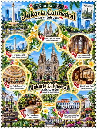Jika kamu berkesempatan liburan ke Jakarta, Indonesia.
