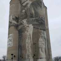 Guido van Helten Silo Mural