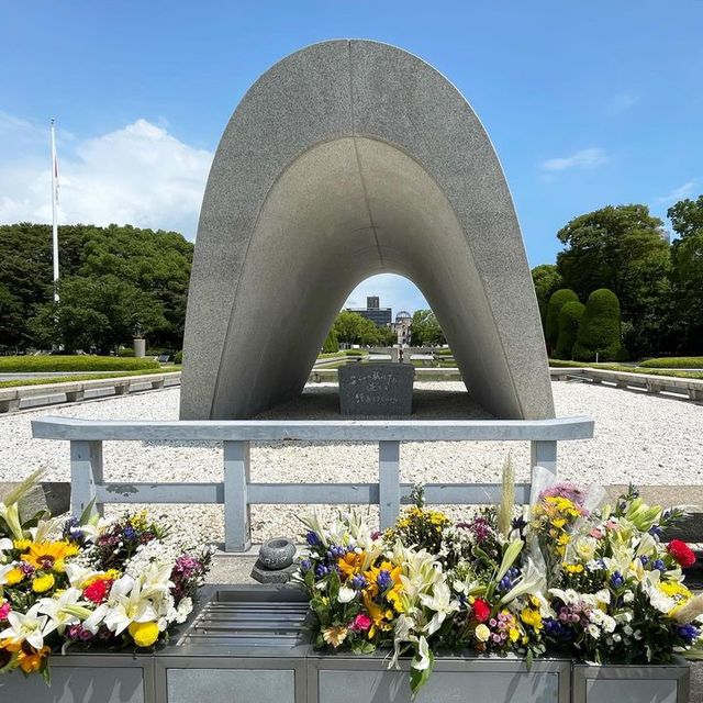 the iconic Peace Statue in Nagasaki