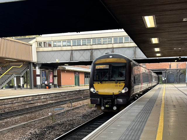 Travelling to Derby and a day out train spotting there 