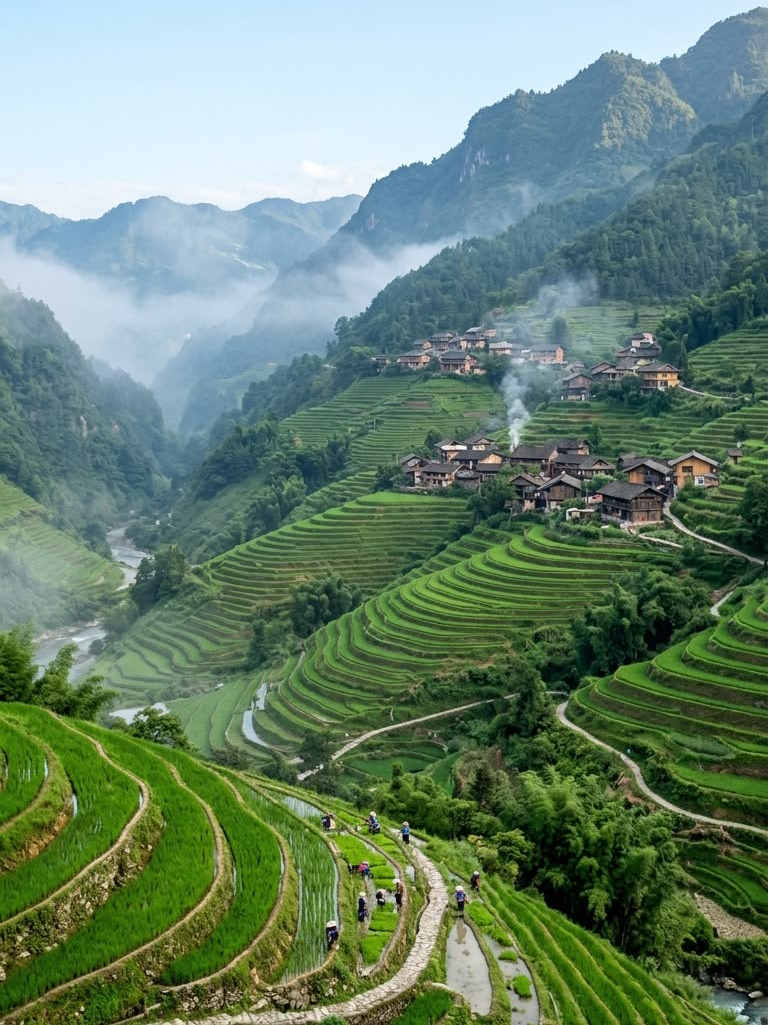 The Misty Terraces of the Tonkin Alps: Sapa, Vietnam 🇻🇳🌾