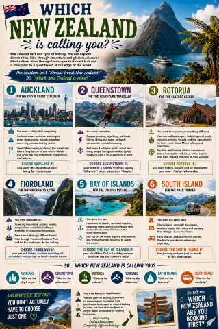🇳🇿🏞️Which New Zealand Is Calling You?🏙️