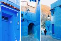 摩洛哥·舍夫沙萬藍色顏料的世界