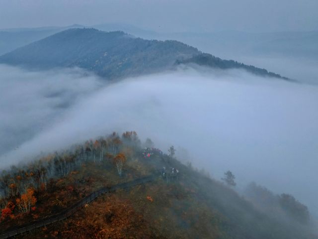 同心天池·晨霧｜大自然最美妙的漸變