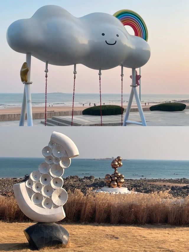 青島|雕塑園，藝術與海景的浪漫之地