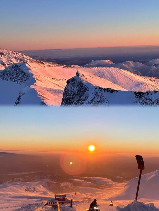 長白山日落｜誤入芬蘭童話鎮の粉雪日落live秀