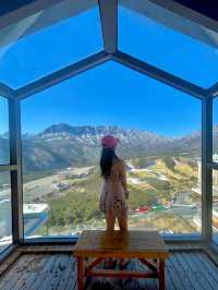 여기가 바로 K-스위스💚 눈 쌓인 울산바위 바라보며 수영하기 어때?🏔️