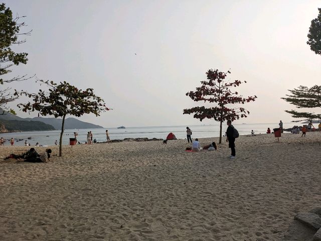 南丫島chill爆泳灘，一望無際，打卡一流！