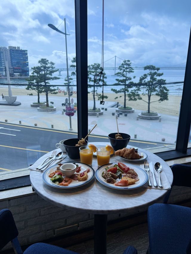 韓国/釜山【広安里】絶景！海が見えるホテルで朝食🏝️