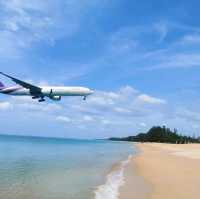 ท้องฟ้าสวย น้ำทะเลใส ที่หาดในยาง 
