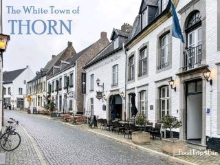 A small white town like in a fairy tale