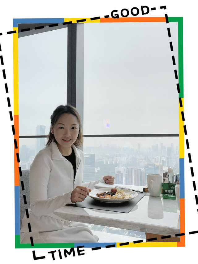 🌅深圳萬麗酒店【燃自助餐廳】享受57樓高空灣景，尊享豪華早餐！🥐🍳