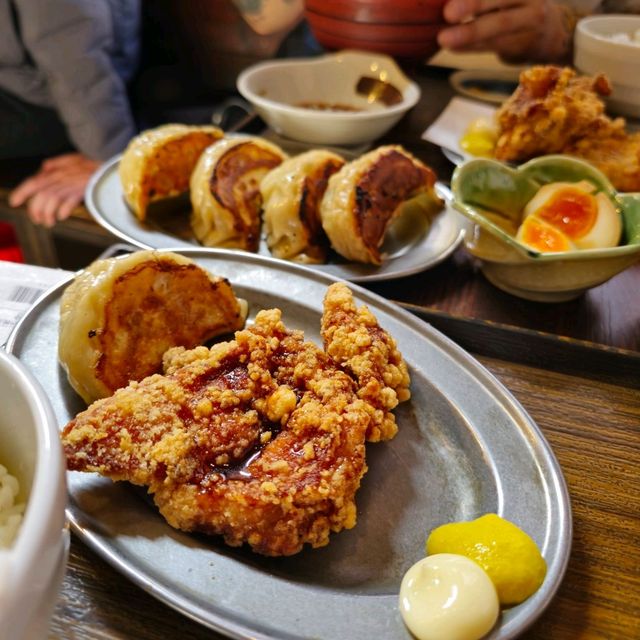 일본여행 삿포로 만두맛집 SAPPORO 교자 제조소 타누키코지 