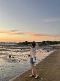 장화리 해수욕장의 여름 일몰, 황홀한 끝자락의 순간들 🌅