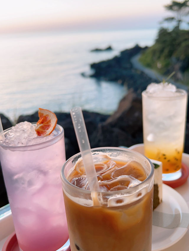 제주 일몰 🌅뷰 카페는☕️🧋🍰🍮 역시 애월 더 선셋