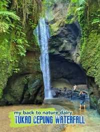 Visiting the unique waterfall in Bali: Tukad Cepung Waterfall