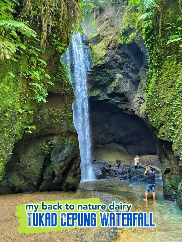 Visiting the unique waterfall in Bali: Tukad Cepung Waterfall