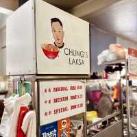 Local Delights at Chong Choon Cafe: Sarawak Laksa and Milk Tea