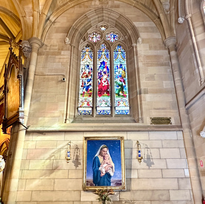 セントメアリ―大聖堂 ティファニー ヴィンテージステンドグラス アメリカ歴史協会 セントメアリ―大聖堂 ティファニー ヴィンテージステンドグラス