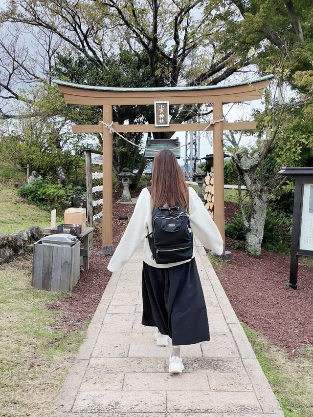 絶景、小室山山頂にある神社⛩️
