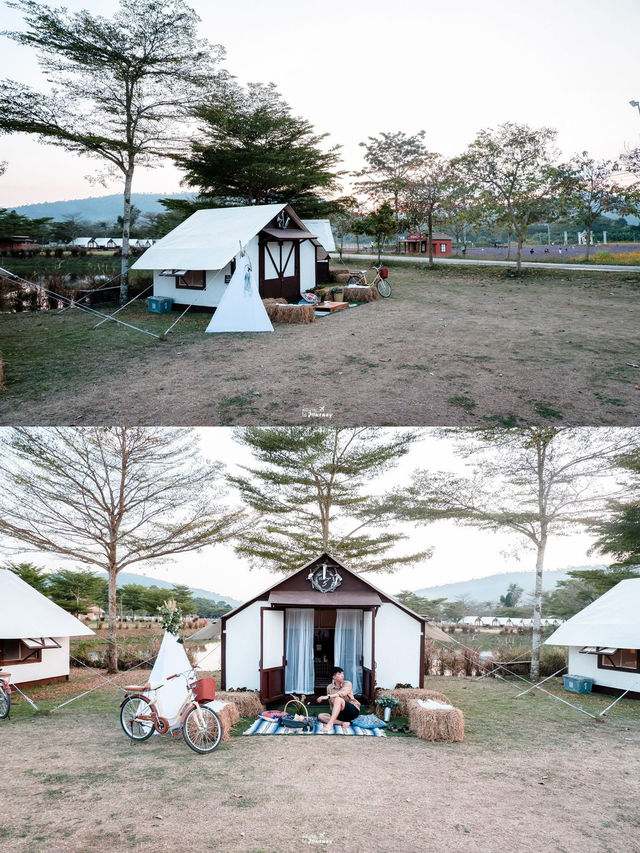 ไปนอนเต็นท์สุดชิค ท่ามกลางขุนเขาและดอกไม้⛺️🌸
