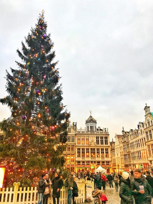 🎄🇧🇪Beautiful Square in Brussels Belgium🇧🇪😍