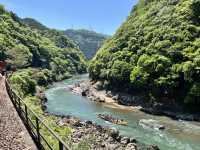 日本京都嵐山火車體驗，🚞出發～