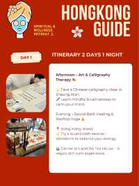 2 Day Wellness Retreat in Hongkong