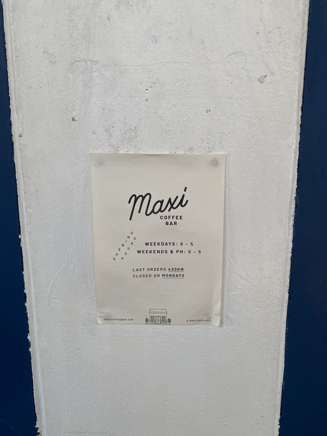  Maxi Coffee Bar – คาเฟ่เล็ก ๆ ที่ Chinatown ,SG