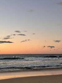 Sunset waves 