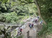 草山觀瀑吊橋。猴崁圳古道