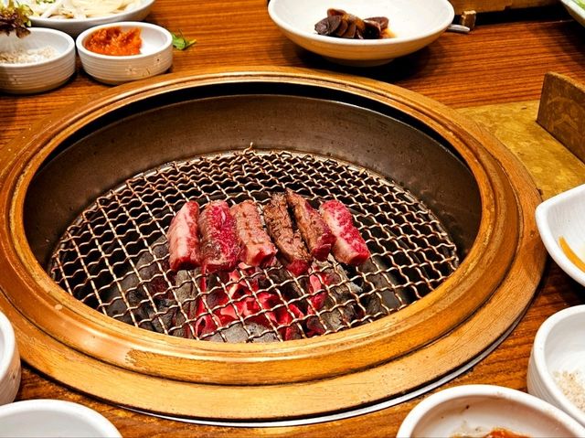 A nice and delicate Korean beef shop at Busan
