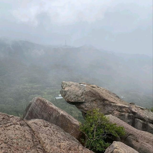 Urban Views and Unique Rock Formations at Jinmian Mountain and Scissors Rock