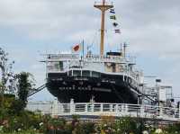NYK Hikawa Maru, a beautifully preserved ocean liner docked at Yamashita Park